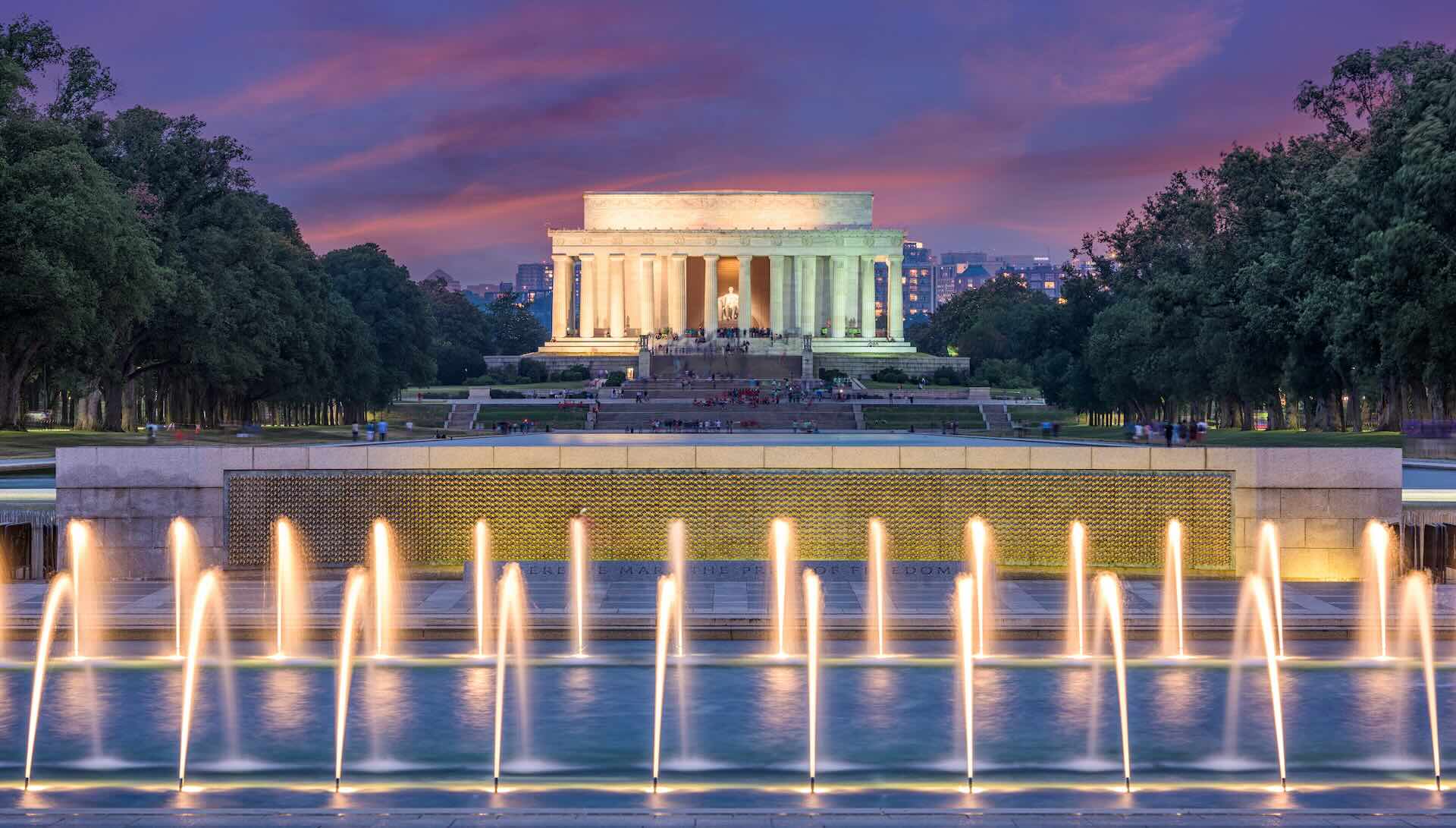Washington DC, USA at Lincoln Memorial.